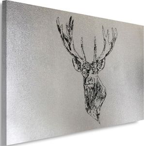 Feeby Obraz na płótnie - Canvas, Narysowana głowa jelenia 3 70x50 1