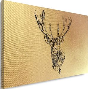 Feeby Obraz na płótnie - Canvas, Narysowana głowa jelenia 4 90x60 1