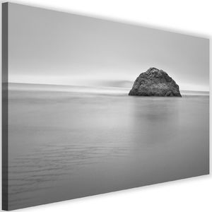Feeby Obraz na płótnie - Canvas, Skała w morzu o zmierzchu 2 60x40 1