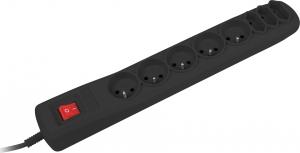 Listwa zasilająca Natec SP8 przeciwprzepięciowa 8 gniazd 3 m czarna (NSP0511) 4