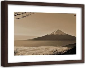 Feeby Obraz w ramie brązowej, Góra Fuji 1 60x40 1
