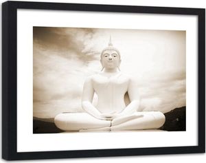 Feeby Obraz w ramie czarnej, Budda i niebo 90x60 1