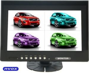 Nvox 9'' Monitor LCD cofania i monitoringu z obsługą do 4 kamer HM940 QUAD 1