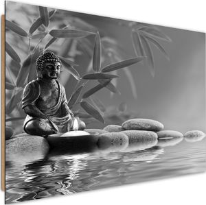 Feeby Deco Panel, Budda nad wodą na kamieniach 3 60x40 1