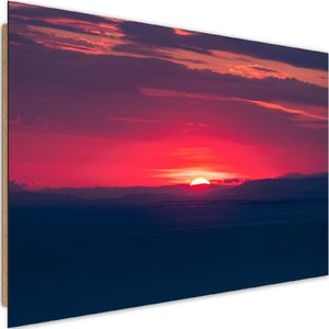 Feeby Deco Panel, Czerwony zachód słońca 90x60 1
