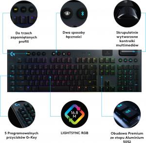 Klawiatura Logitech G915 GL Tactile (920-008910) 6