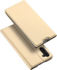 Dux Ducis Dux Ducis Skin Leather etui portfel z klapką SAMSUNG GALAXY NOTE 10 złote uniwersalny 2