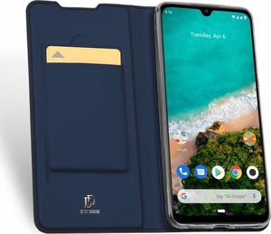 Dux Ducis Etui portfel z klapką Dux Ducis skin leather XIAOMI MI A3 granatowe uniwersalny 6