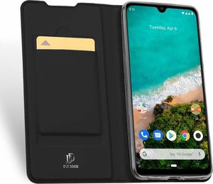Dux Ducis Etui portfel z klapką Dux Ducis skin leather XIAOMI MI A3 czarne uniwersalny 6