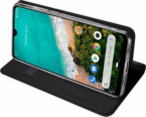 Dux Ducis Etui portfel z klapką Dux Ducis skin leather XIAOMI MI A3 czarne uniwersalny 7