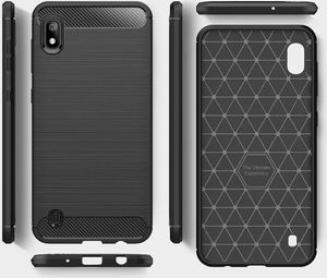 Etui Carbon SAMSUNG GALAXY A10 czarne uniwersalny 9