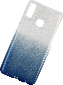 Etui Glitter HUAWEI P SMART 2019 srebrno- niebieskie uniwersalny 2