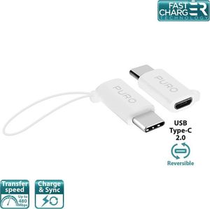 Adapter USB Puro USB-C - microUSB Biały  (42572-uniw) 1