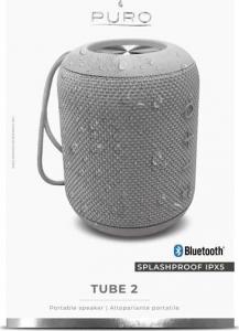 Głośnik Puro External Tube 2 Speaker IPX5 (szary) 4