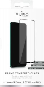 Puro PURO Frame Tempered Glass - Szkło ochronne hartowane na ekran Huawei P Smart Z (czarna ramka) 2