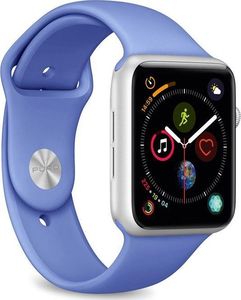 Puro PURO ICON Apple Watch Band - Elastyczny pasek sportowy do Apple Watch 42 / 44 mm (S/M & M/L) (Blue Formentera) 1