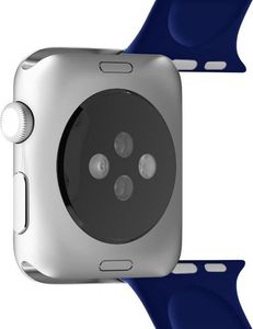 Puro PURO ICON Apple Watch Band - Elastyczny pasek sportowy do Apple Watch 42 / 44 mm (S/M & M/L) (Granatowy) 3