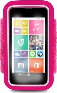 Puro PURO Running Band - Uniwersalna frotka do biegania do smartfonów max 4.3" + key pocket (różowy) 2