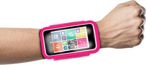 Puro PURO Running Band - Uniwersalna frotka do biegania do smartfonów max 4.3" + key pocket (różowy) 5