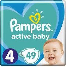 Pieluszki Pampers Pieluszki Active Baby 4, 9-14 kg, 49 szt. 1