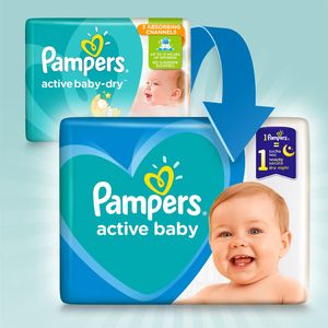 Pieluszki Pampers Pieluchy Active Baby Dry 7 (15kg+) 112 szt. Monthly Pack 1