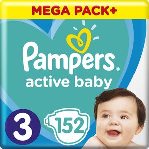 Pieluszki Pampers Active Baby 3, 6-10 kg, 152 szt. 1