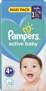 Pampers Pieluchy Active Baby Dry Maxi Pack S4+ 53szt 3