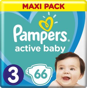 Pampers Active Baby 3, 6-10 kg, 66 szt. 1
