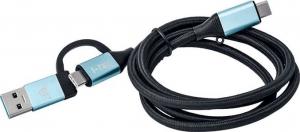 Kabel USB I-TEC USB-C USB-A - USB-C 1 m Czarny (C31USBCACBL) 1
