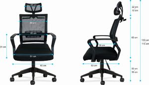 Krzesło biurowe MarkAdler Manager 2.5 Czarny 11