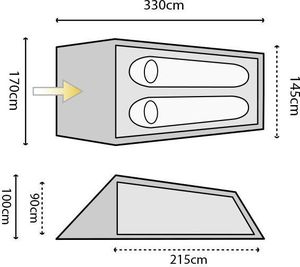 Namiot turystyczny Highlander Blackthorn 2 Foliage 3