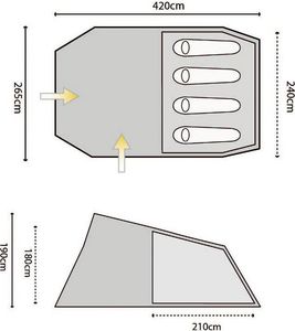 Namiot turystyczny Highlander Sycamore 4 4