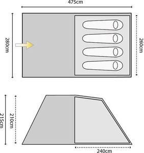 Namiot turystyczny Highlander Namiot turystyczny Aeolus 4 2
