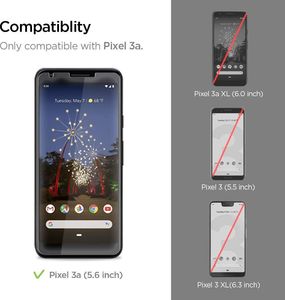 Spigen SZKŁO HARTOWANE SPIGEN GLAS.TR SLIM 2-PACK GOOGLE PIXEL 3A XL 6