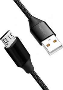 Kabel USB LogiLink USB-A - microUSB 0.3 m Czarny (CU0143) 1