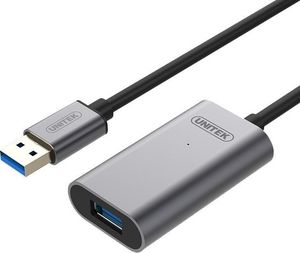 Kabel USB Unitek USB-A - USB-A 10 m Czarny (Y-3005) 1