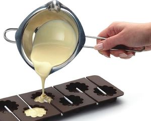 Excellent Houseware Miska stalowa do kąpieli wodnej czekolady 14 cm 3