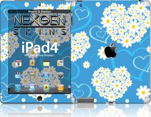 Nexgen Skins Nexgen Skins - Zestaw Skórek Na Obudowę Z Efektem 3d Ipad 2/3/4 (hearts And Daisies 3d) 1