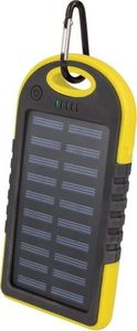 Ładowarka solarna TelForceOne Power bank solarny Setty 5000 mAh żółty (GSM036557) - GSM036557 1