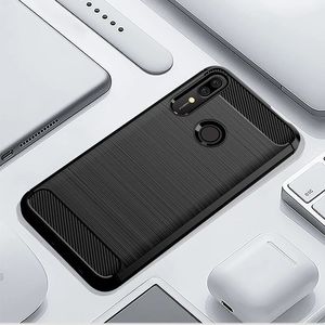 Hurtel Carbon Case Elastyczne Etui Pokrowiec Huawei P Smart Z Czarny 5