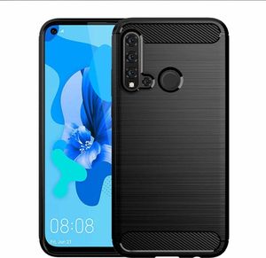 Hurtel Carbon Case Elastyczne Etui Pokrowiec Huawei P20 Lite 2019 / Huawei Nova 5i Czarny 3