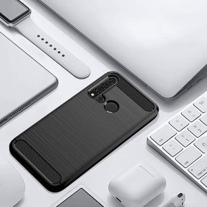 Hurtel Carbon Case Elastyczne Etui Pokrowiec Huawei P20 Lite 2019 / Huawei Nova 5i Czarny 4