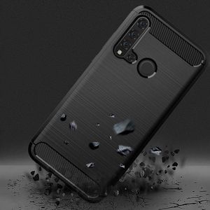 Hurtel Carbon Case Elastyczne Etui Pokrowiec Huawei P20 Lite 2019 / Huawei Nova 5i Czarny 5