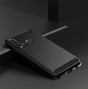 Hurtel Carbon Case Elastyczne Etui Pokrowiec Huawei P20 Lite 2019 / Huawei Nova 5i Czarny 6