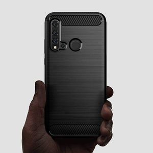 Hurtel Carbon Case Elastyczne Etui Pokrowiec Huawei P20 Lite 2019 / Huawei Nova 5i Czarny 7