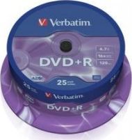 Verbatim DVD+R 4.7 GB 16x 25 sztuk (43500) 1