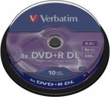 Verbatim DVD+R DL 8.5 GB 8x 10 sztuk (43666) 1