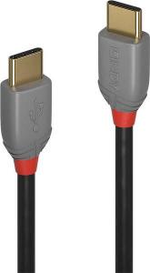 Kabel USB Lindy USB-C - USB-C 2 m Szary (36872) 1