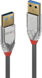 Kabel USB Lindy USB-A - USB-A 5 m Szary (36629) 1
