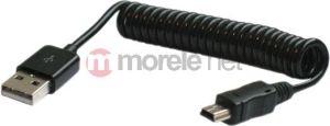 Kabel USB Savio USB-A - miniUSB 1 m Czarny (SAVIOCL12) 1